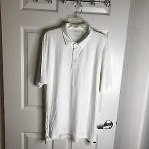 Faherty Men's Cloud Cotton Short Sleeve Polo Shirt White NEW ~ Size XXL